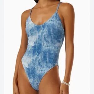 Good American NWT Tie Dye One Piece Swimsuit